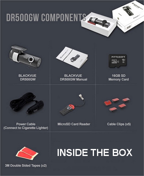Inside the box - the DR500GW Kit
